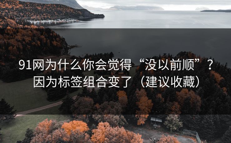 91网为什么你会觉得“没以前顺”？因为标签组合变了（建议收藏）